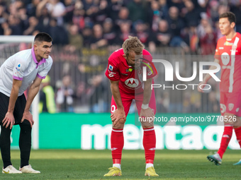 Christian Gytkjaer (#9 AC Monza) during AC Monza against US Cremonese, Serie A, at U-Power Stadium in Monza on March, 18th 2023. (