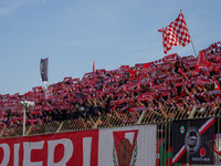 Team of AC Monza supporters during AC Monza against US Cremonese, Serie A, at U-Power Stadium in Monza on March, 18th 2023. (