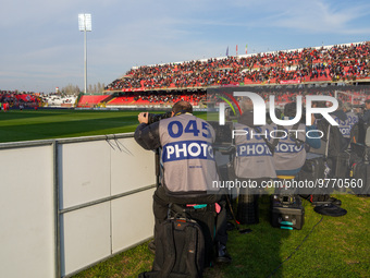 Lega Serie A Photographers during AC Monza against US Cremonese, Serie A, at U-Power Stadium in Monza on March, 18th 2023. (