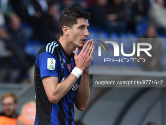 Stefano Moreo (Pisa) disappointment during the Italian soccer Serie B match AC Pisa vs Benevento Calcio on March 18, 2023 at the Arena Garib...