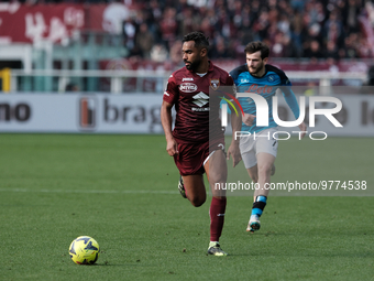Koffi Djidji during Serie A match between Torino v Napoli in Turin, on March 19, 2023  (