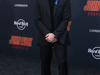 American stuntman and film director Chad Stahelski arrives at the Los Angeles Premiere Of Lionsgate's 'John Wick: Chapter 4' held at the TCL...