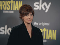Laura Morante attends the photocall for the tv show ''Christian 2'' at Cinema Barberini on March 20, 2023 in Rome, Italy (