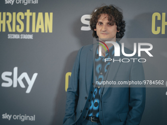 Antonio Banno attends the photocall for the tv show ''Christian 2'' at Cinema Barberini on March 20, 2023 in Rome, Italy (