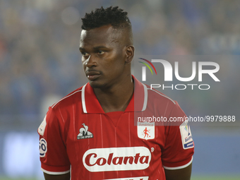 Darwin Quintero of America de Cali during the match on matchday 16 of the Liga BetPlay DIMAYOR I 2023 played at the Nemesio Camacho El Campi...
