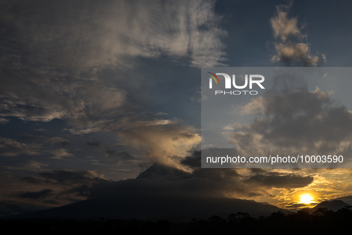 Indonesia's Mount Merapi Sunrise