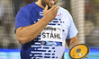 Daniel STHL of Sweden competes during the Discus Throw mens Doha Diamond League 2023 compe...