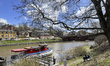 Porvoonjoki River along Porvoo, Finland on Monday, May 1, 2023. Porvoo is Finland's second...