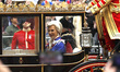  Princess Anne rides  in a carriage following  the coronation at Westminster Abbey on May...