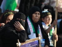 Supporters of the Islamic Jihad take part in a rally in Gaza to commemorate armed commanders and operatives killed by Israel in the past fiv...
