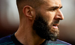 Karim Benzema of Real Madrid CF looks on prior to the LaLiga Santander match between Valen...