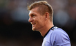 Toni Kroos of Real Madrid CF looks on during the LaLiga Santander match between Valencia C...