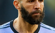 Karim Benzema of Real Madrid CF looks on during the LaLiga Santander match between Valenci...