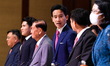 Move Forward Party leader and prime ministerial candidate Pita Limjaroenrat during the pre...
