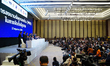 Move Forward Party leader and prime ministerial candidate Pita Limjaroenrat and coalition...