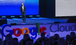Google Cloud Qatar Country Manager, Ghassan Kosta speaks during the launching event of Goo...