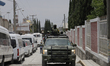 Army security checkpoint in San Nicolas de Los Ranchos, Puebla, after ash fall was registe...