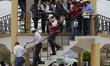 At the centre, Sergio Salomon Cespedes, governor of the State of Puebla; and Laura Velazqu...