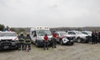 Security and civil protection checkpoint in the town of San Nicolas de Los Ranchos, Puebla...