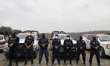 Security and civil protection checkpoint in the town of San Nicolas de Los Ranchos, Puebla...