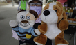 A puppet theatre performance at a shelter set up in Cholula, Puebla, after ash fall was re...