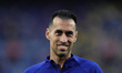 Sergio Busquets defensive midfield of Barcelona and Spain during the warm-up before the La...