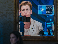 Baiba Braze, NATO Assistant Secretary General for Public Diplomcy, attends online the 15th Kyiv Security Forum. The forum is a annual platfo...