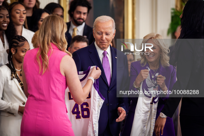 NCAA Champion LSU Women’s basketball team visits the White House