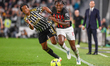 Juan Cuadrado (Juventus), Rafael Leao (AC Milan) during the Serie A Football match between...
