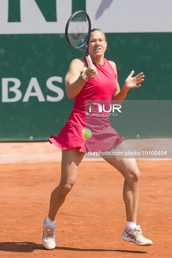 Kaia Kanepi during Roland Garros 2023 in Paris, France on May 29,  2023. 