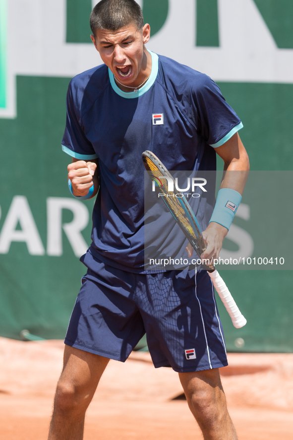 Alexei Popyrin during Roland Garros 2023 in Paris, France on May 29,  2023. 