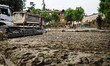 A general view of the flood damage in Emilia Romagna on May 30, 2023 in Faenza, Italy 