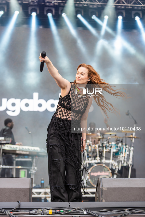 British Girlband Sugababes performs to a packed crowd at Love Saves The Day festival 2023 in Bristol, Uk. 