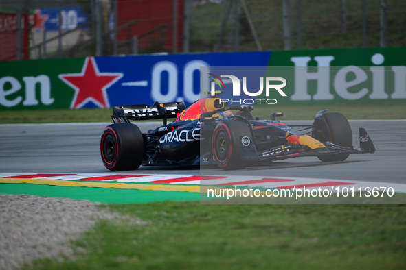 Sergio Perez of Red Bull Racing Honda drive his single-seater during free practice of Spanish GP, 7th round of FIA Formula 1 World Champions...