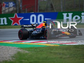Sergio Perez of Red Bull Racing Honda drive his single-seater during free practice of Spanish GP, 7th round of FIA Formula 1 World Champions...
