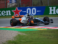 Oscar Piastri of McLaren F1 Team drive his single-seater during free practice of Spanish GP, 7th round of FIA Formula 1 World Championship i...