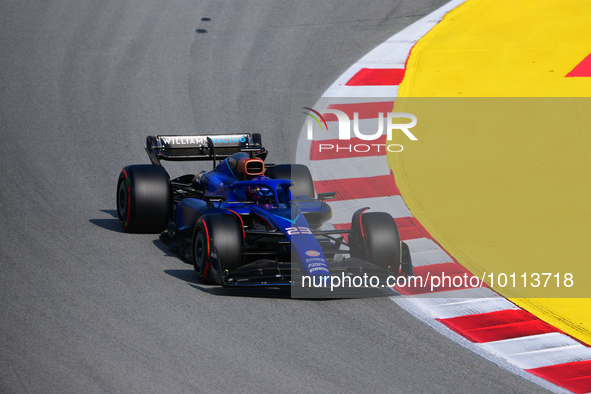 Alexander Albon of Williams F1 Team drive his single-seater during free practice of Spanish GP, 7th round of FIA Formula 1 World Championshi...