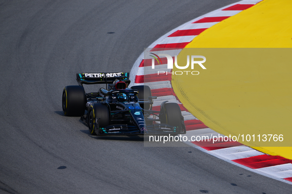 George Russel of Mercedes-AMG Petronas drive his single-seater during free practice of Spanish GP, 7th round of FIA Formula 1 World Champion...
