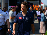 Nick De Vries of Scuderia Alpha Tauri arrived into the circuit during free practice of Spanish GP, 8th round of FIA Formula 1 World Champion...