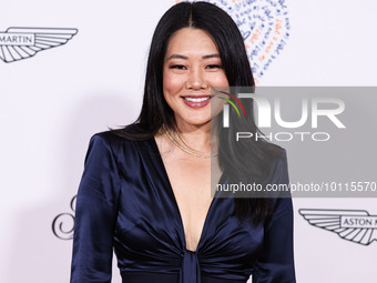 American actress and television personality Crystal Kung Minkoff arrives at the 30th Annual Race To Erase MS Gala held at the Fairmont Centu...