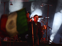 June 3, 2023, Mexico City, Mexico: Vocalist of the Argentine band Los Fabulosos Cadillacs, Vicentico, performs on stage during a free concer...