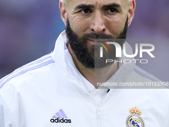 Karim Benzema of Real Madrid Cf during a match between Real Madrid v Athletic Club as part of LaLiga in Madrid, Spain, on June 4, 2023. (