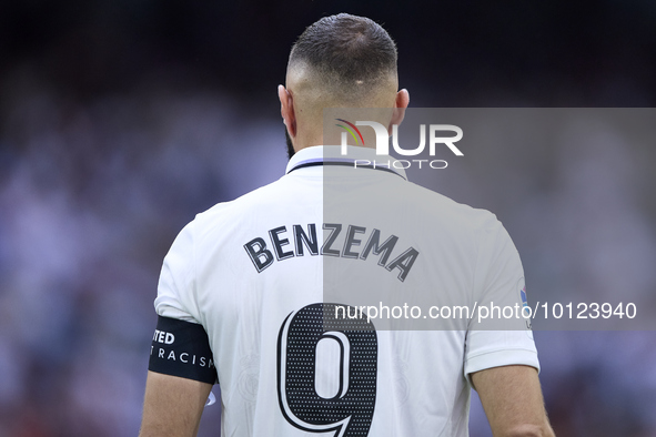 Karim Benzema of Real Madrid Cf during a match between Real Madrid v Athletic Club as part of LaLiga in Madrid, Spain, on June 4, 2023. 