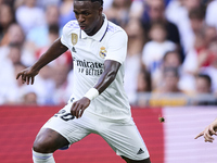 Vinicius Junior of Real Madrid Cf during a match between Real Madrid v Athletic Club as part of LaLiga in Madrid, Spain, on June 4, 2023. (