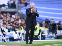 Real Madrid Head Coach of Carlo Ancelotti during a match between Real Madrid v Athletic Club as part of LaLiga in Madrid, Spain, on June 4,...