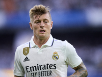 Toni Kroos of Real Madrid Cf during a match between Real Madrid v Athletic Club as part of LaLiga in Madrid, Spain, on June 4, 2023. (