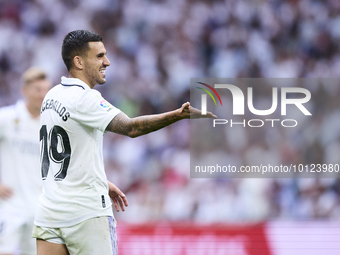 Dani Ceballos of Real Madrid Cf gestures during a match between Real Madrid v Athletic Club as part of LaLiga in Madrid, Spain, on June 4, 2...