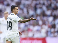 Dani Ceballos of Real Madrid Cf gestures during a match between Real Madrid v Athletic Club as part of LaLiga in Madrid, Spain, on June 4, 2...
