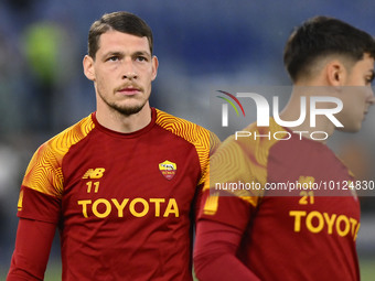 Andrea Belotti of A.S. Roma during the 38th day of the Serie A Championship between A.S. Roma vs A.C. Spezia on June 4, 2023 at the Stadio O...