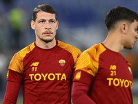 Andrea Belotti of A.S. Roma during the 38th day of the Serie A Championship between A.S. Roma vs A.C. Spezia on June 4, 2023 at the Stadio O...